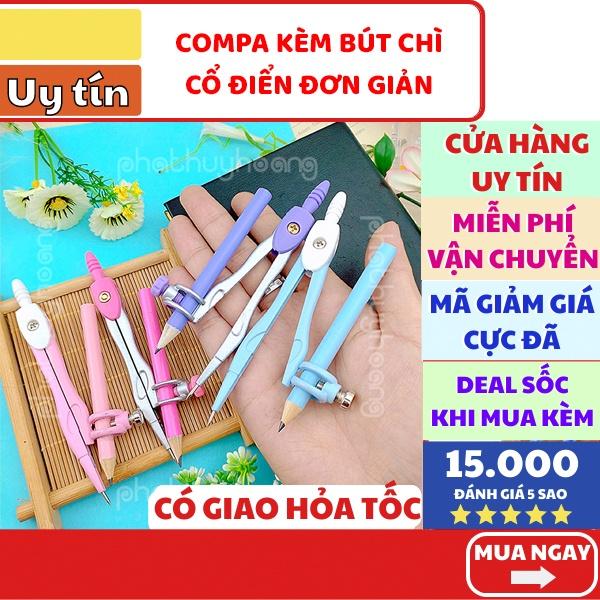 Bộ compa kèm bút chì loại tốt giá rẻ 90179