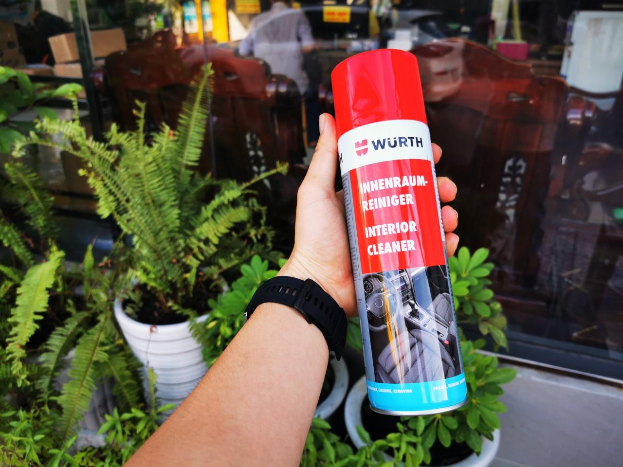 Dung Dịch Vệ Sinh Nội Thất Xe Hoạt Tính Wurth Interior Cleaner 500ml Tặng Khăn