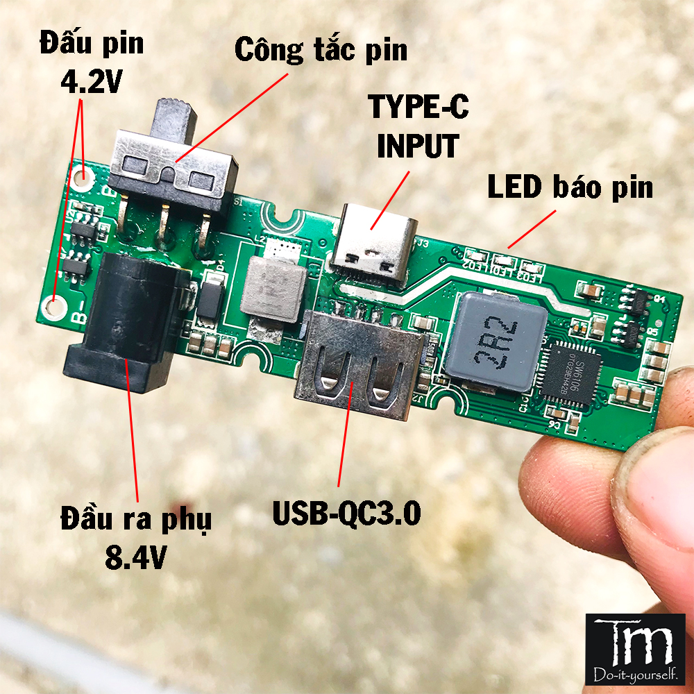 Mạch Sạc Dự Phòng Sạc Nhanh 18W SW6106