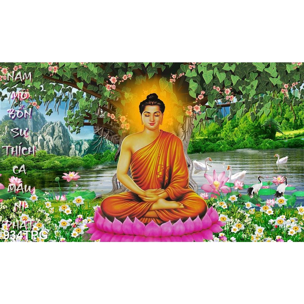 TRANH DÁN TƯỜNG 3D PHẬT - TRANH DÁN BÀN THỜ PHẬT