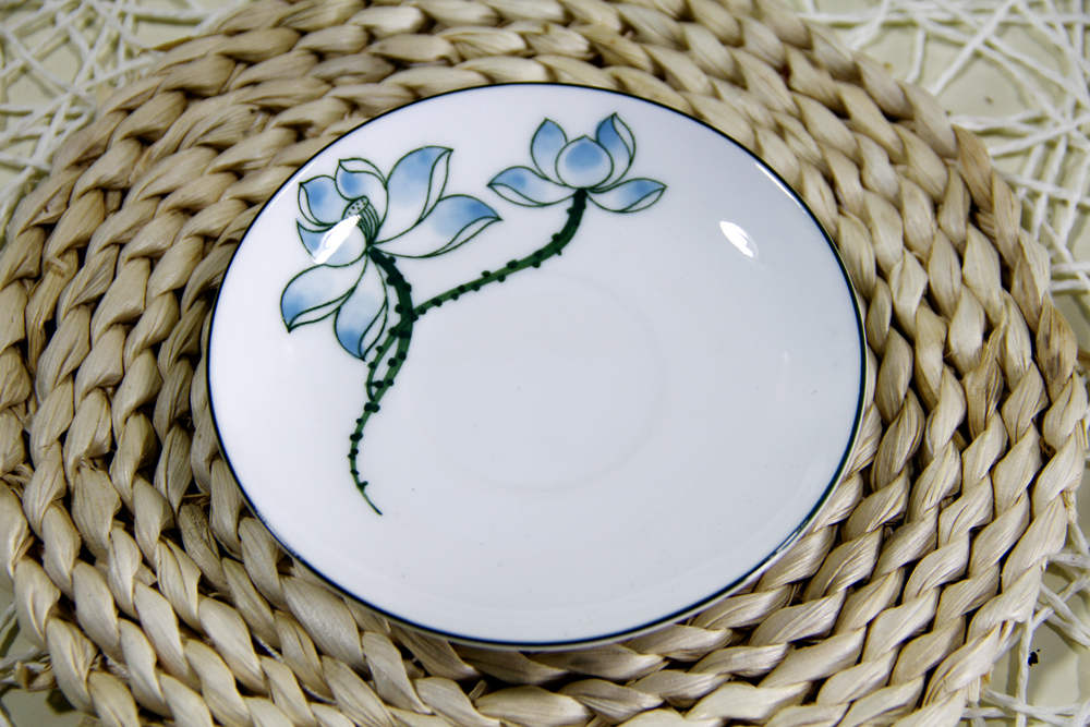 THƯỞNG TRÀ ĐẦY ĐỦ VỚI Bộ Ấm Chén Hoàng Tộc Vẽ Sen Xanh , Bộ Ấm Pha Trà Đẹp, Bộ Chén Trà, Ấm Chén