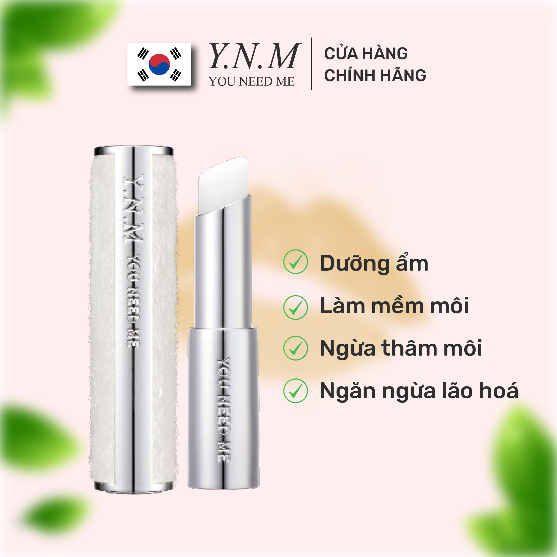 Son dưỡng môi không màu YNM Natural Melting Honey Lip Balm Không Màu 3g