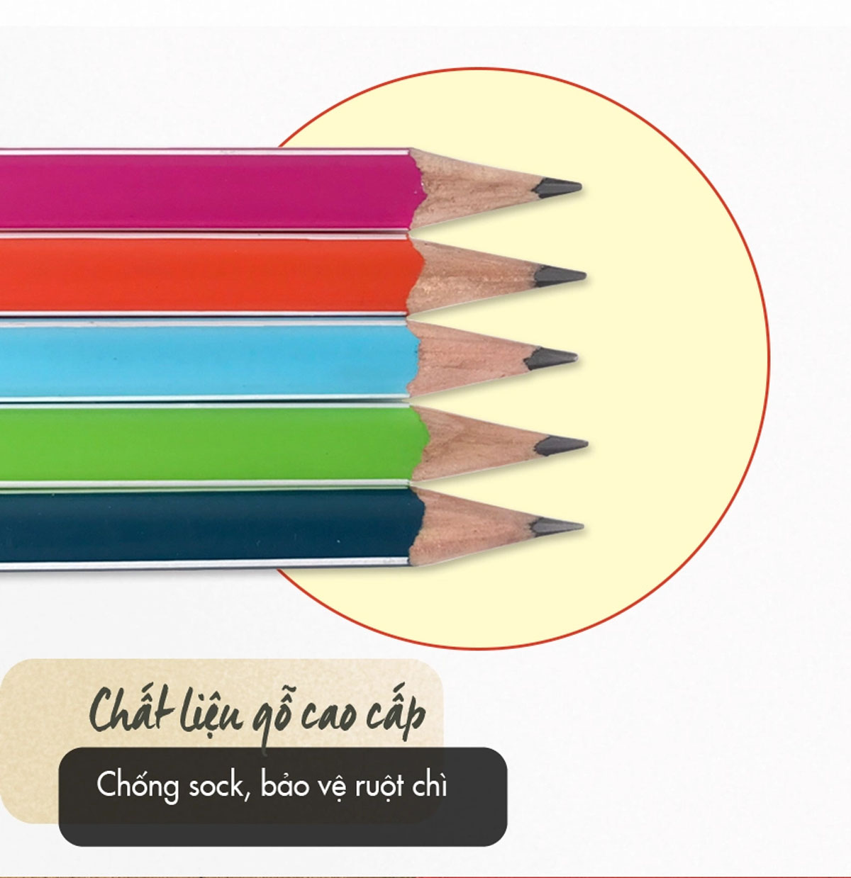 Bút chì gỗ STABILO Trio 369 2B thân tam giác sọc trắng - Cam