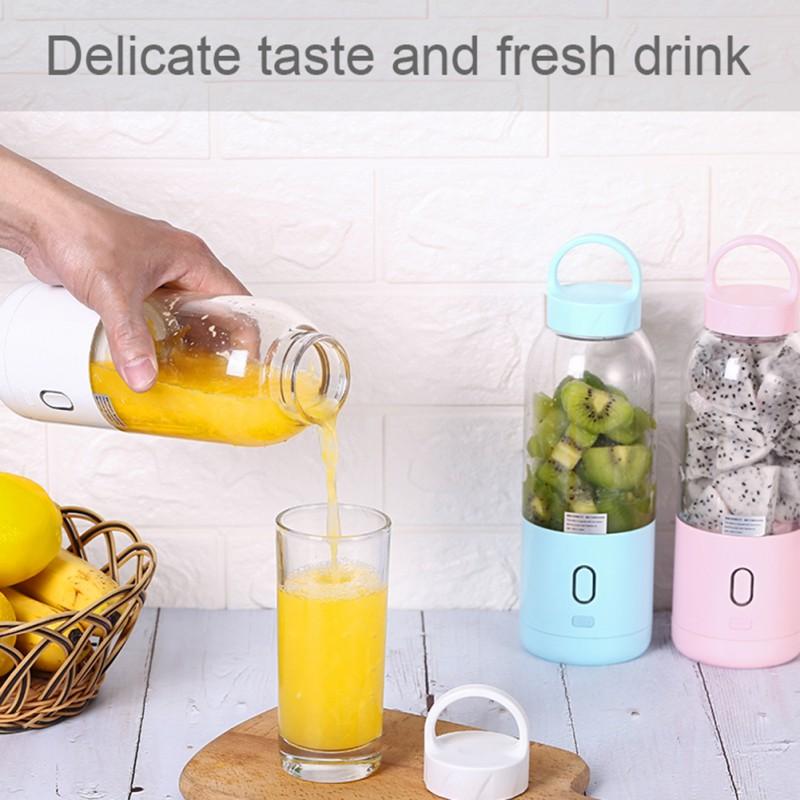 Cá Nhân Máy Xay Sinh Tố, Sinh Tố Mini Jucier Cốc Sạc USB Và Máy Xay Sinh Tố Lắc, 500 Ml, Nước Hoa Quả, Nước máy Trộn-Với 6 Lưỡi Dao