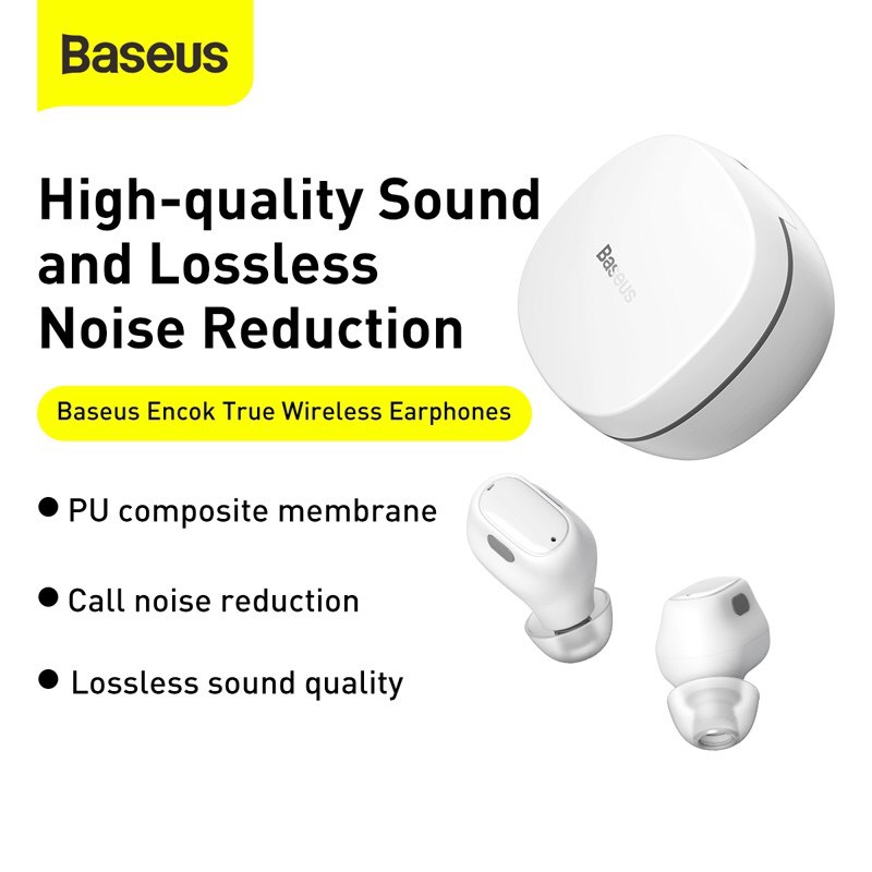 Tai Nghe Bluetooth 5.0 Baseus WM01 TWS Chống Ồn - Tai Nghe True Wireless Baseus WM01 Điều Khiển Cảm Ứng, Khử Tiếng Ồn - Hàng Chính Hãng