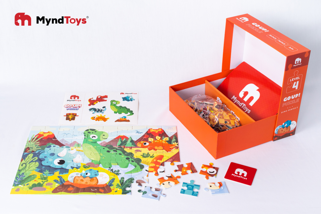 Đồ Chơi Xếp Hình MyndToys Go Up! Puzzle Level 4 - Dino Series F