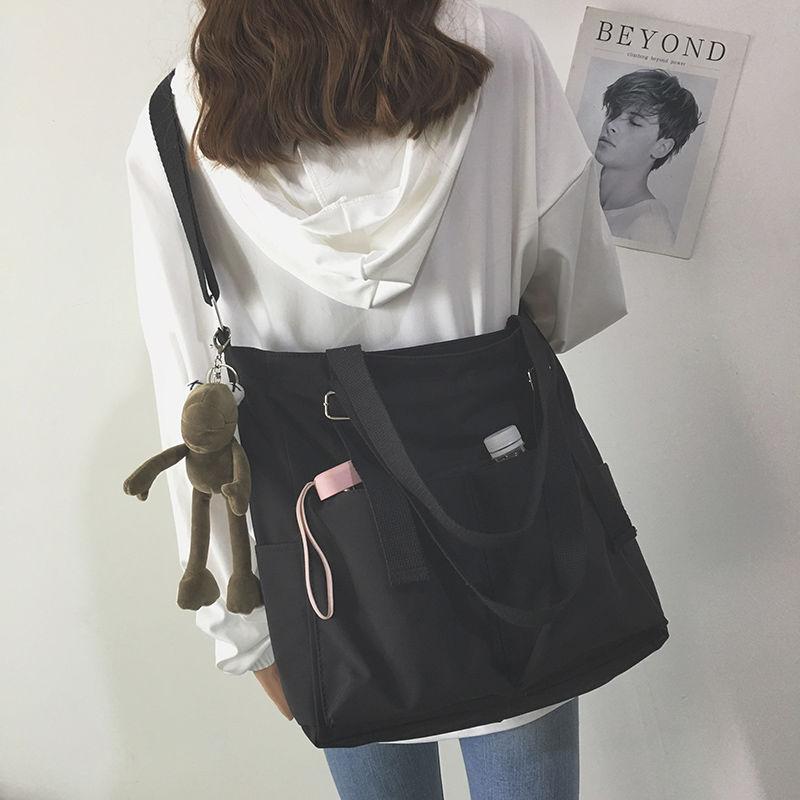Oxford Công Suất Lớn Vải Bố Cô Gái Vai Tay Túi Bucket Rổ Nữ Đeo Chéo Túi Xách Cho Nữ Túi Ví Cầm Tay
