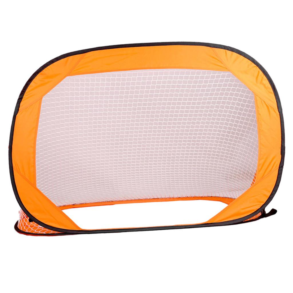 Orange Color Folding Portable Football Gate Net Goal Soccer Practice Kit