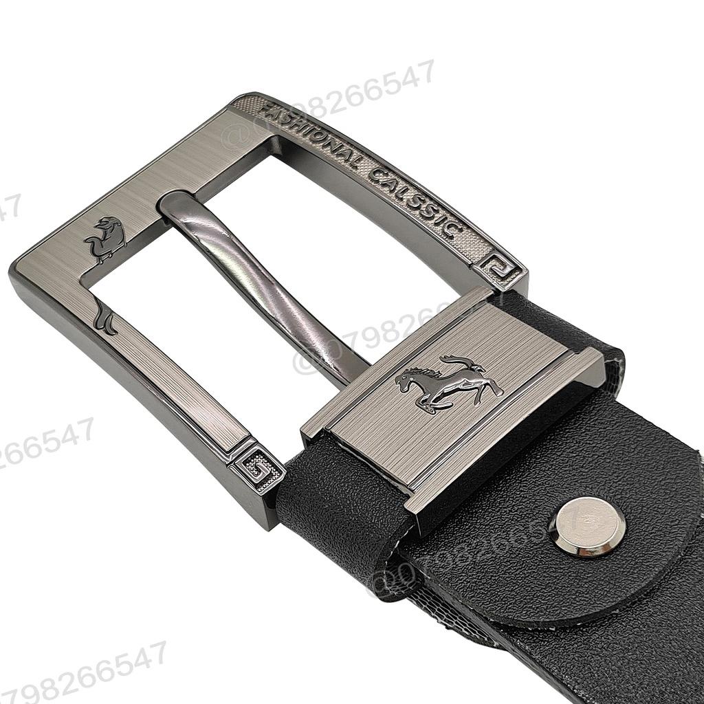 Thắt lưng giá tốt da PU DHM-210 | Đầu khóa kim bảng to loại tốt | Bảo hành 12 tháng