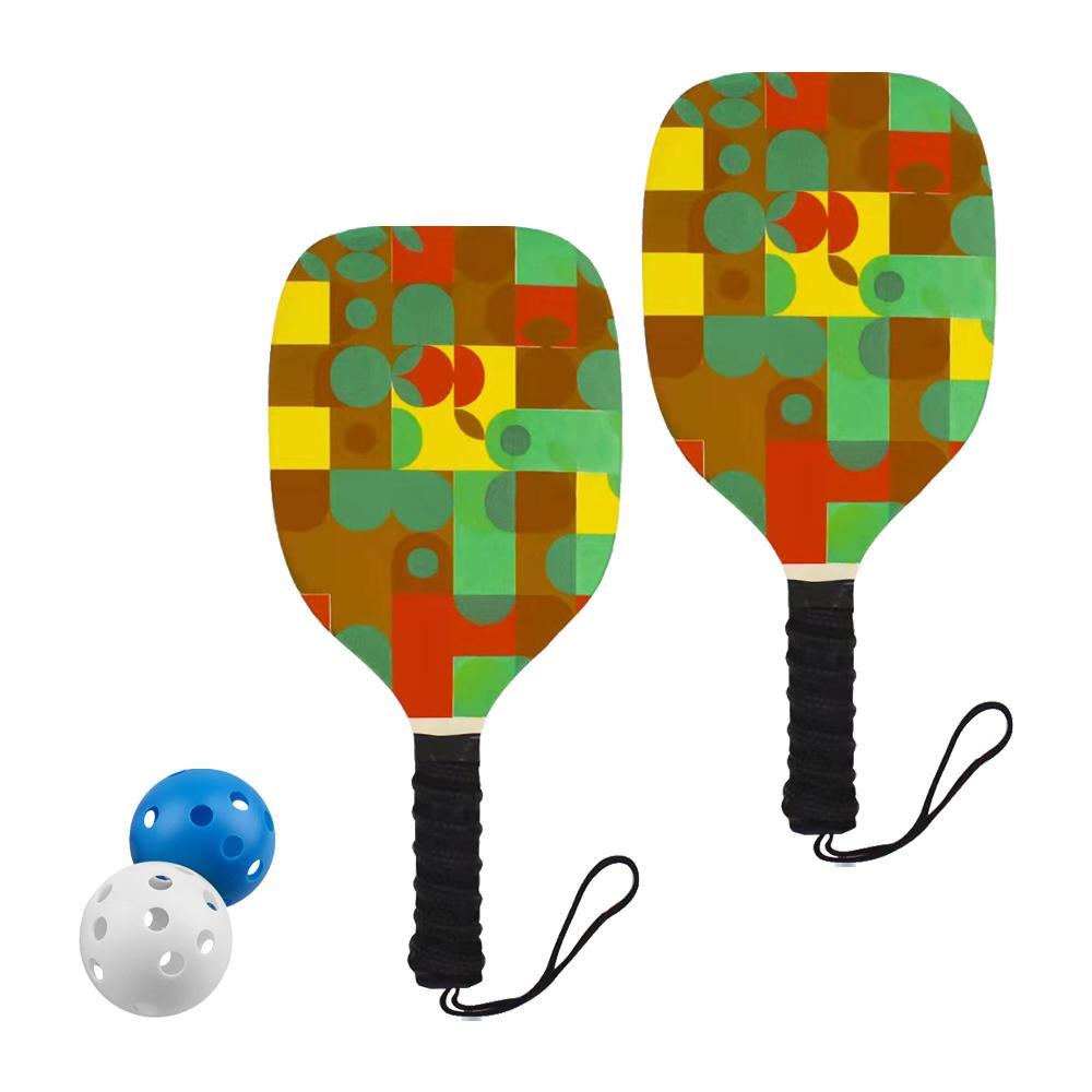 Pickleball Paddles Set of 2 Racquet 2 Player Paddles &  for Beginners