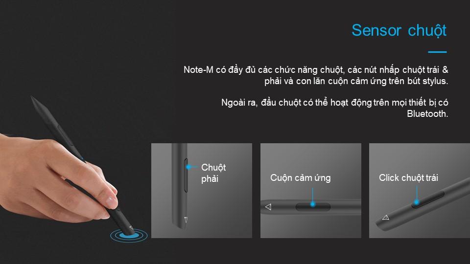 Bút cảm ứng tích hợp chuột Adonit Note-M - Hàng chính hãng