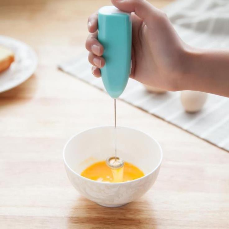 Máy đánh trứng mini tiện lợi, tạo bọt cà phê thiết kế cầm tay nhỏ gọn màu sắc ngẫu nhiên