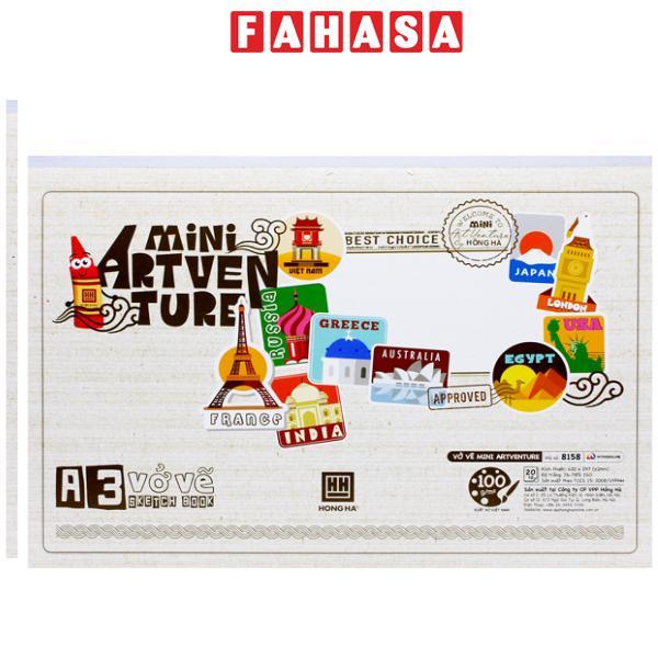Vở Vẽ Mini Artventure A3 - 40 Trang 100gsm - Hồng Hà 8158