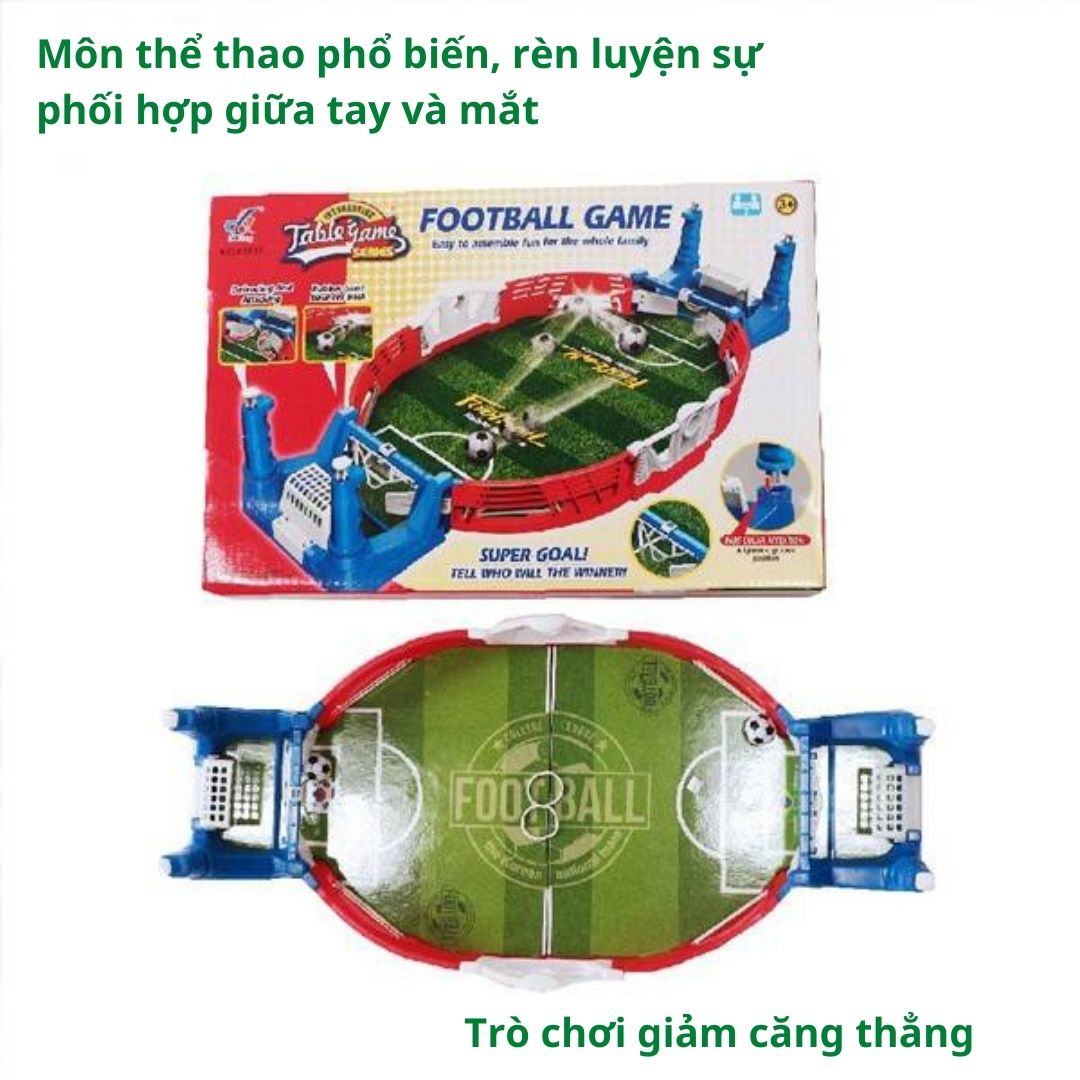 Đồ chơi bóng đá thu nhỏ trên bàn mang đến những phút giây thú vị cho bé và cả gia đình