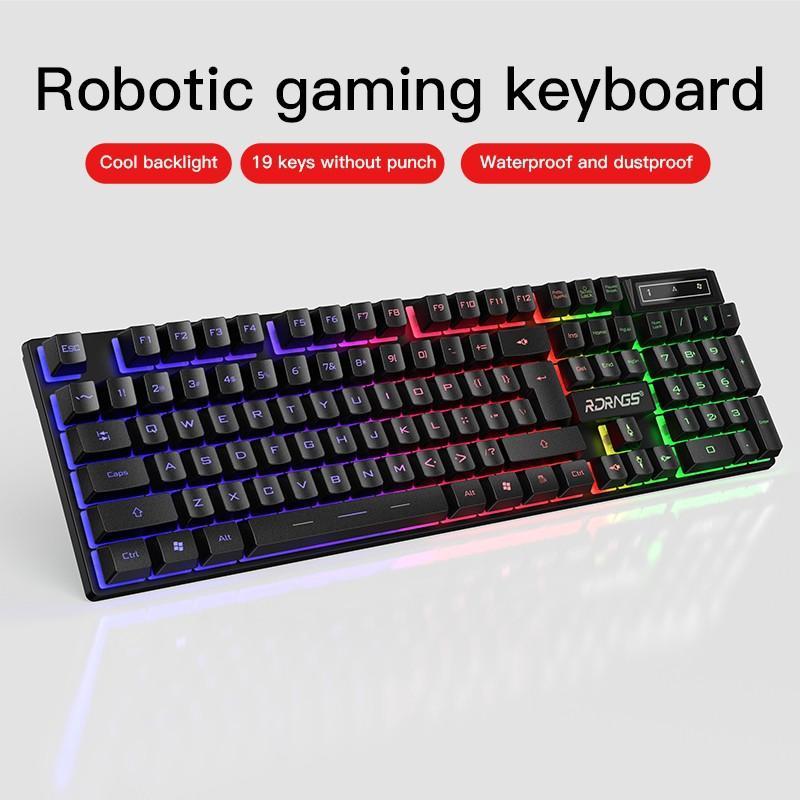 Bộ Bàn Phím Và Chuột Chuyên Chơi Game Có Đèn Nền Nhiều Màu Chất Lượng Cao