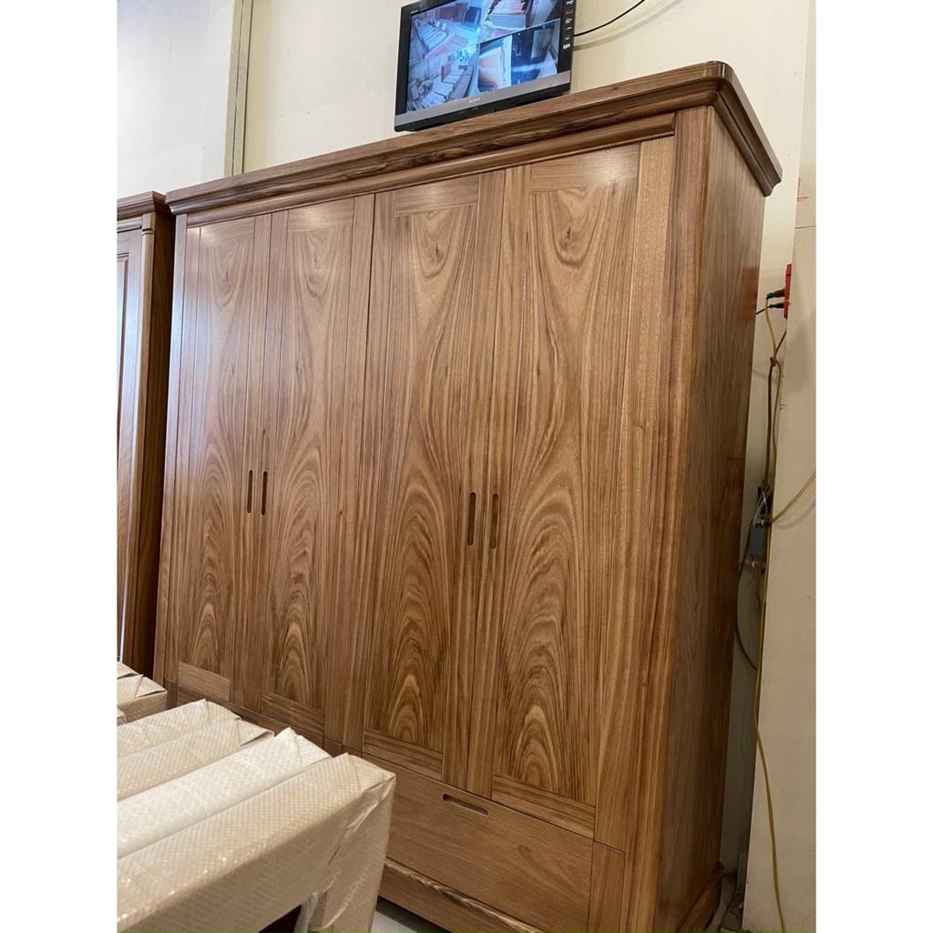 Tủ Quần áo 4 cánh Hương Xám