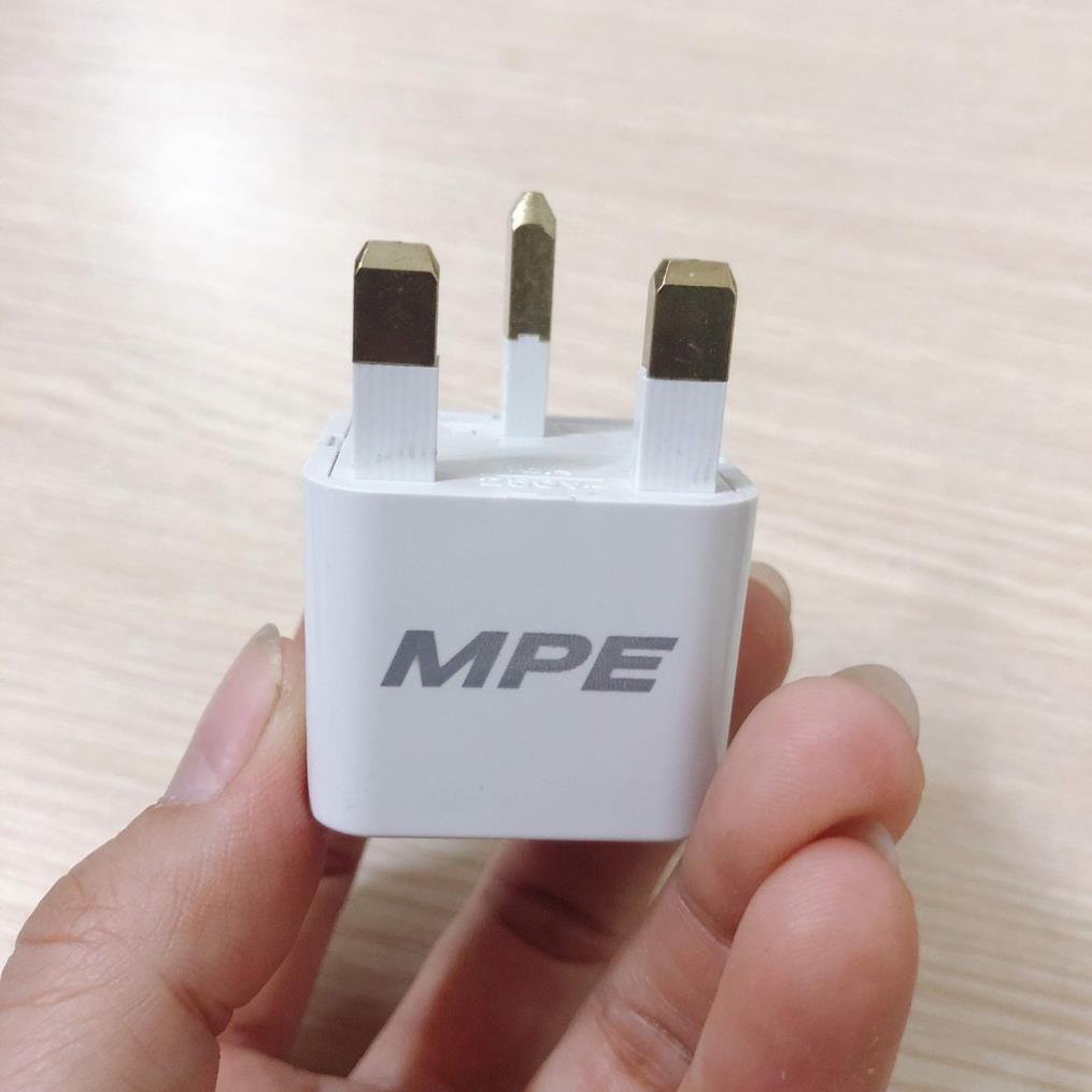 Ổ cắm du lịch 3 chân kiểu Anh AD2 - hàng chính hãng MPE