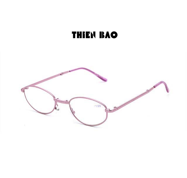 Kính lão thị, kính viễn thị trung niên đọc chữ màu Hồng sang KV8G PINK hàng đẹp tròng Nhật gấp gọn