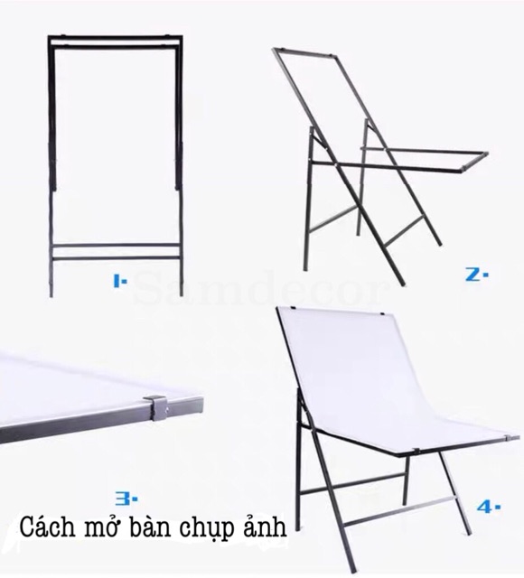 Ghế chụp ảnh sản phẩm Studio Folding 60x100 cm