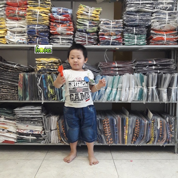 K2508 Bộ jean lửng bé trai từ 9-19kg