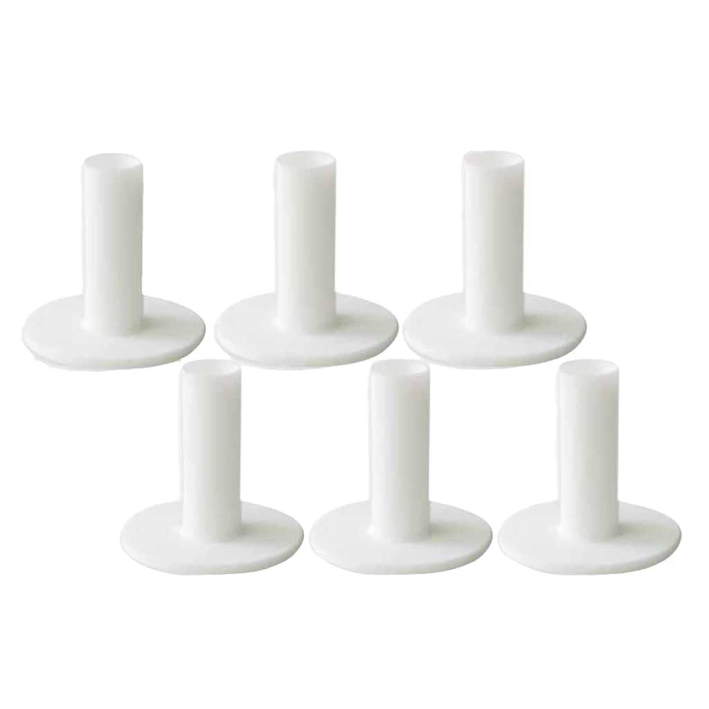 6Pcs Golf Rubber Tee Holder Set for Driving Range Golf Practice Mat - Durable & Long Lasting