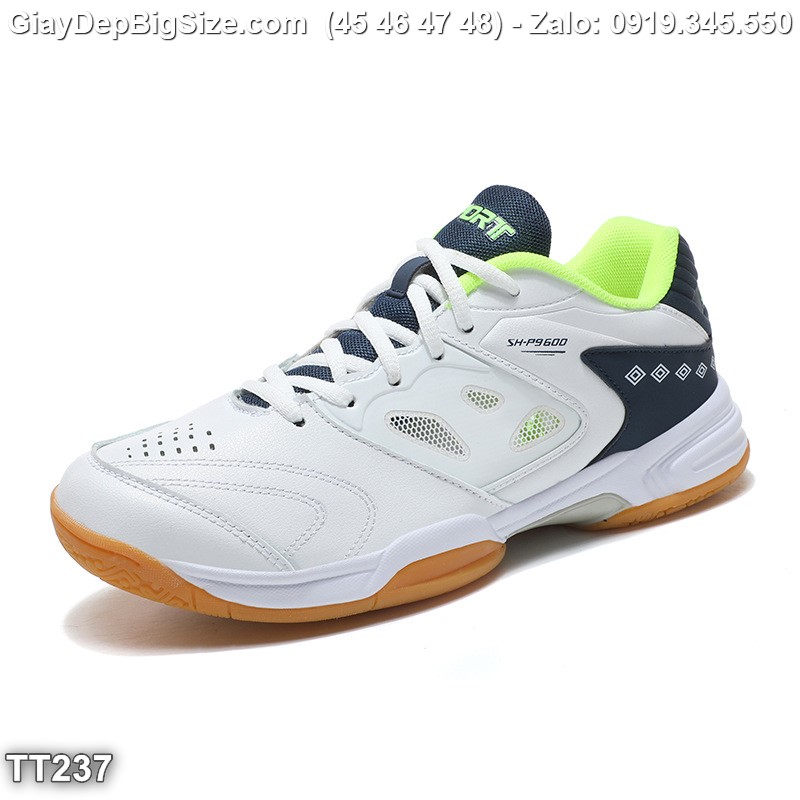 Giày chơi cầu lông tennis cỡ lớn 45 46 47 48 cho nam cao to chân ú bè. Big size badminton shoes for wide feet