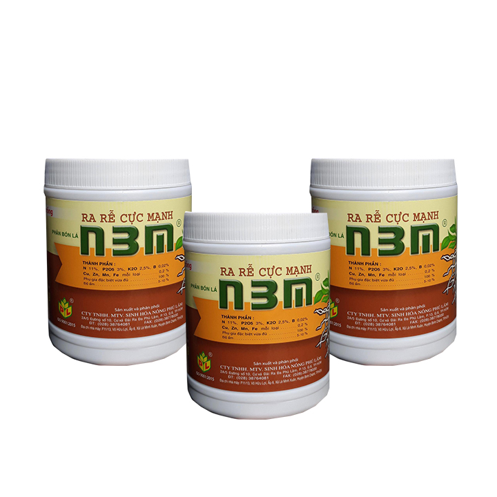 Combo 3 hủ phân bón lá N3M kích thích ra rễ 500g - Root Stimulator