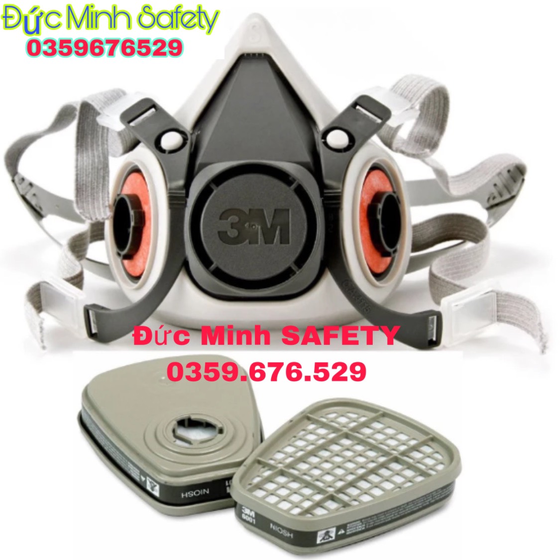 Mặt nạ chống độc 2 phin lọc
