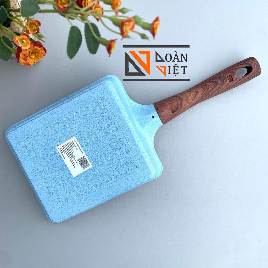 Chảo chống dính- Chống đúc men đá xanh - SỬ DỤNG ĐƯỢC BẾP TỪ. An toàn cho sức khoẻ. Chiên trứng, bít tết, bánh xào Nhật