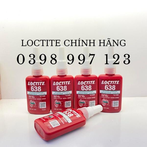 Keo dán chống xoay, Keo khoá ren loctite 638 - chai 50ml