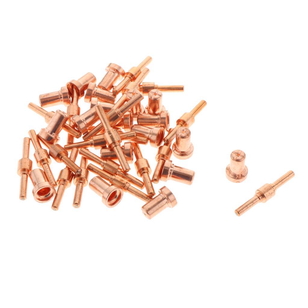 40pcs 40A Extended Plasma Cutting Consumables Torch Nozzle