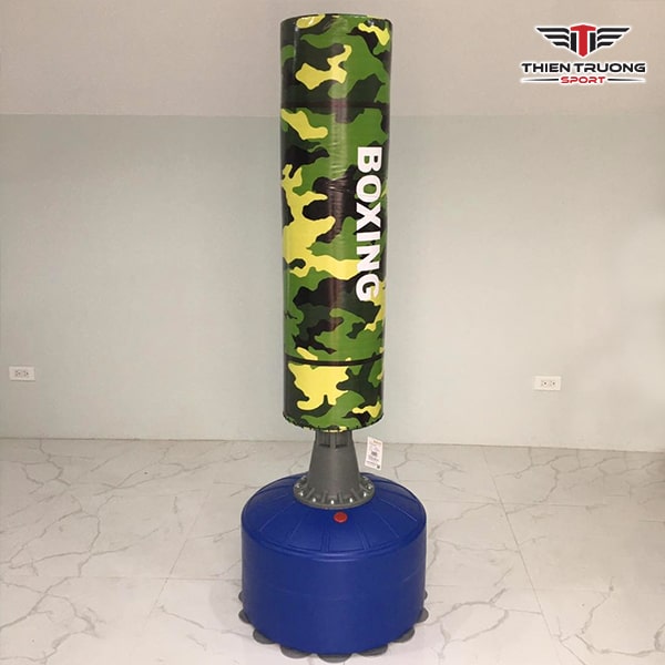 Trụ đấm bốc HJ-G073 cao 170cm thiết kế đẹp mắt, tặng kèm găng tay, đế trụ dùng đối trọng nước hoặc cát chắn chắn an toàn cho người sử dụng