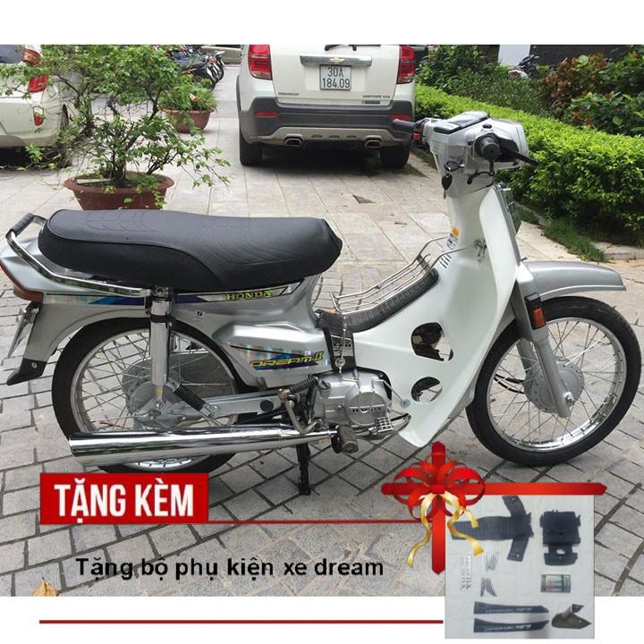 Dàn áo xe Dream II, nhựa ABS nguyên sinh màu BẠC, vừa bền vừa đẹp lại Full phụ kiện