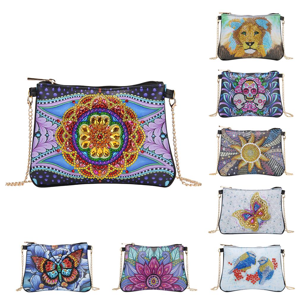 Mini Handbag Diamond Painting Leather Chain Shoulder Bags