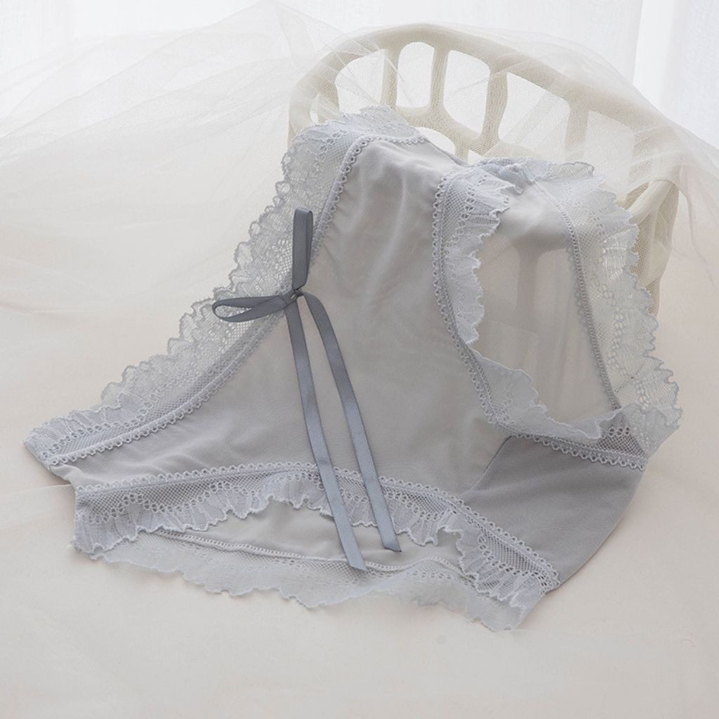 Quần lót nữ ren lưới sexy phối hoa nơ dài gợi cảm quyến rũ 1026 | Quần lót ren chất lượng cao