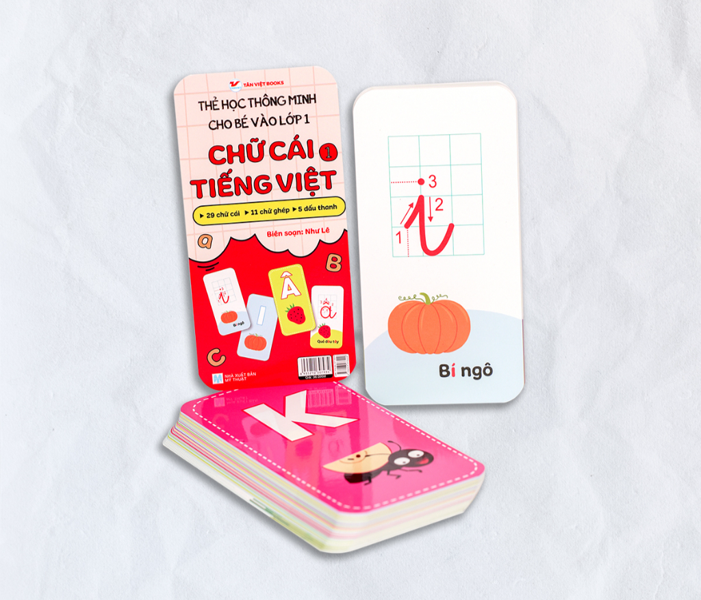 Bộ thẻ học thông minh Cho bé vào lớp 1 - Bản Quyền