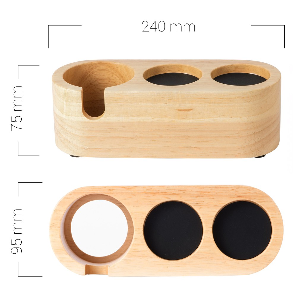 Tamper Base Gỗ 3 Ngăn