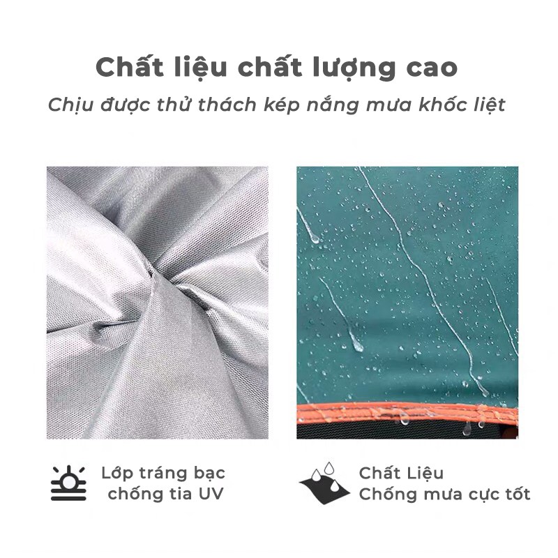 Lều Cắm Trại Du Lịch Dã Ngoại, Lều Phượt Tự Bung 4 đến 6 người Chống Thấm Nước Chống Muỗi Gấp Gọn Tiện Lợi 4 cửa mái hiên