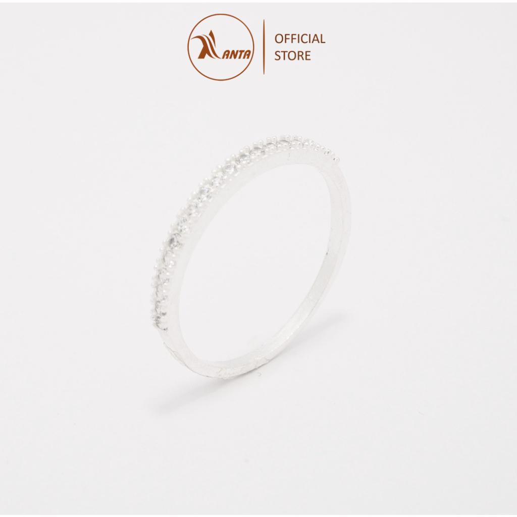 Nhẫn bạc 925 ANTA Jewelry, nhẫn nữ đính đá đẹp, đơn giản Sparking Line ATJ9022