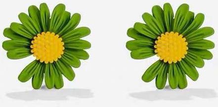 Bông tai hoa cúc khuyết BHBT384