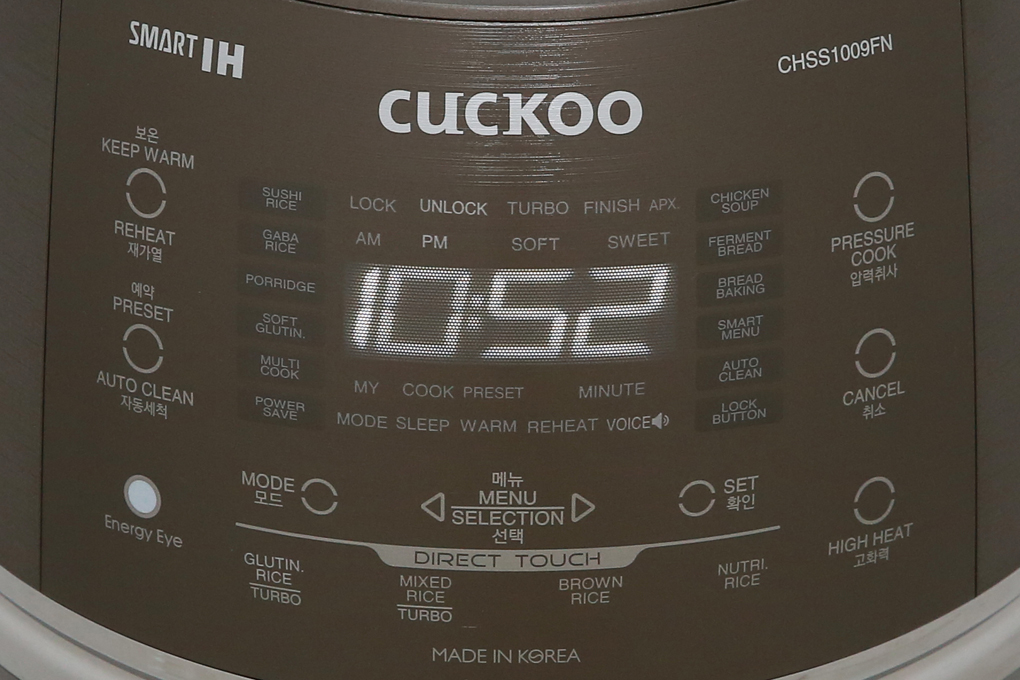 Nồi cơm điện cao tần Cuckoo 1.8 lít CRP-CHSS1009FN - Hàng Chính Hãng - Chỉ Giao Hồ Chí Minh