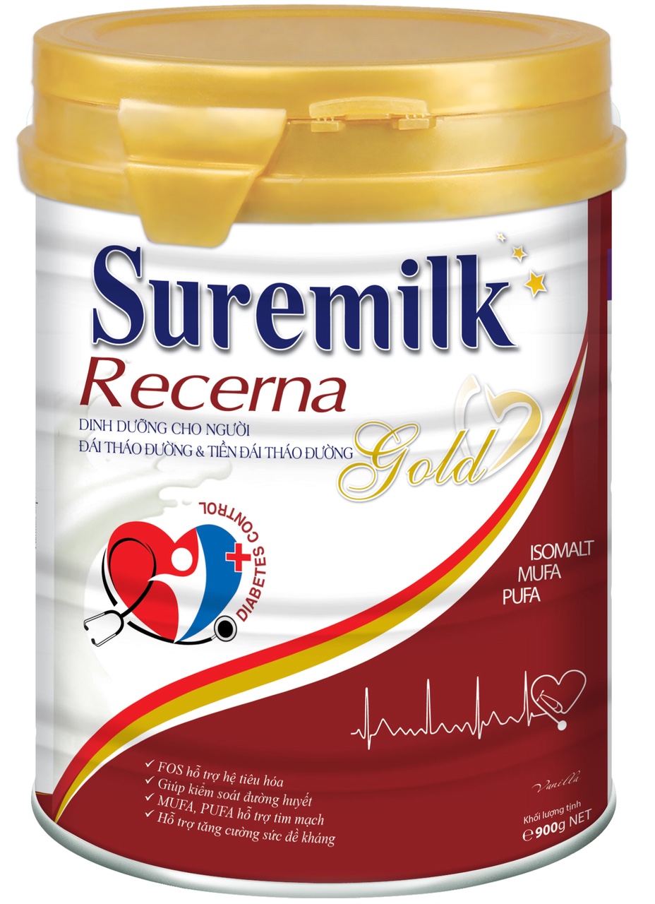 Sữa bột Suremilk Recerna Gold 800g (dành cho người tiểu đường và tiền đái tháo đường)
