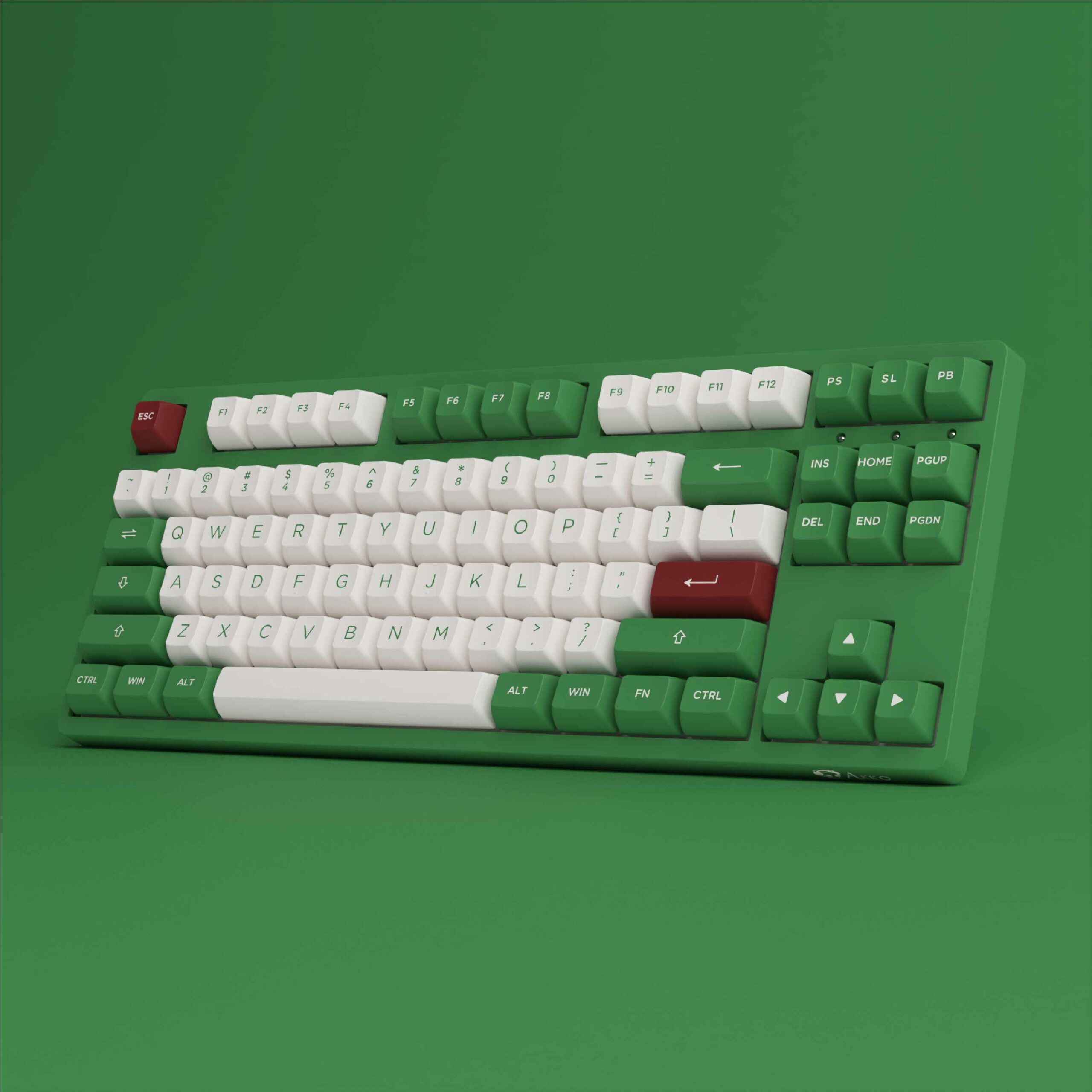 Bàn phím cơ AKKO 3087 RF Matcha Red Bean - Hàng Chính Hãng