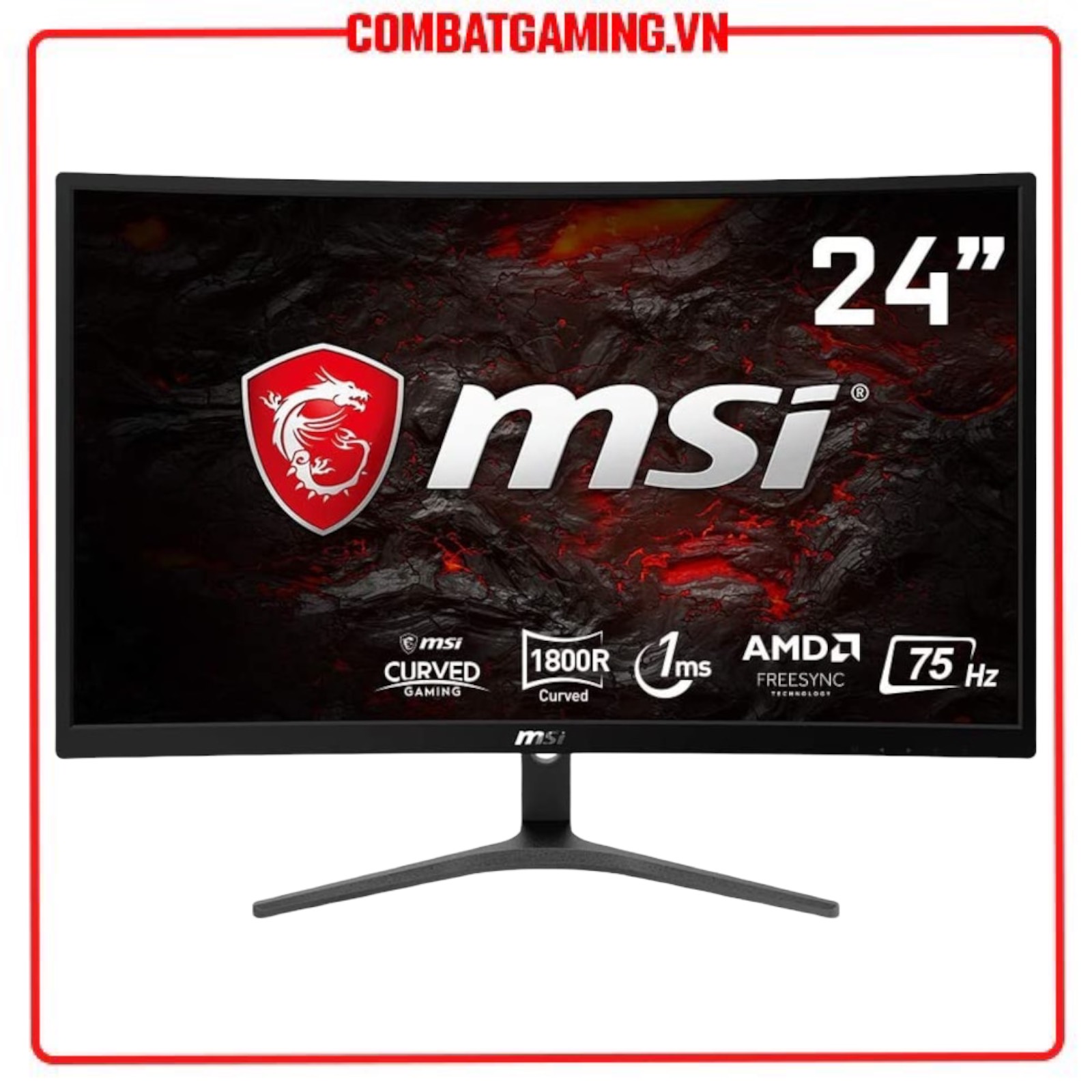 Màn Hình Cong MSI Optix G241VC 24"/FHD/75Hz/1ms/1800R/FreeSync - Hàng Chính Hãng