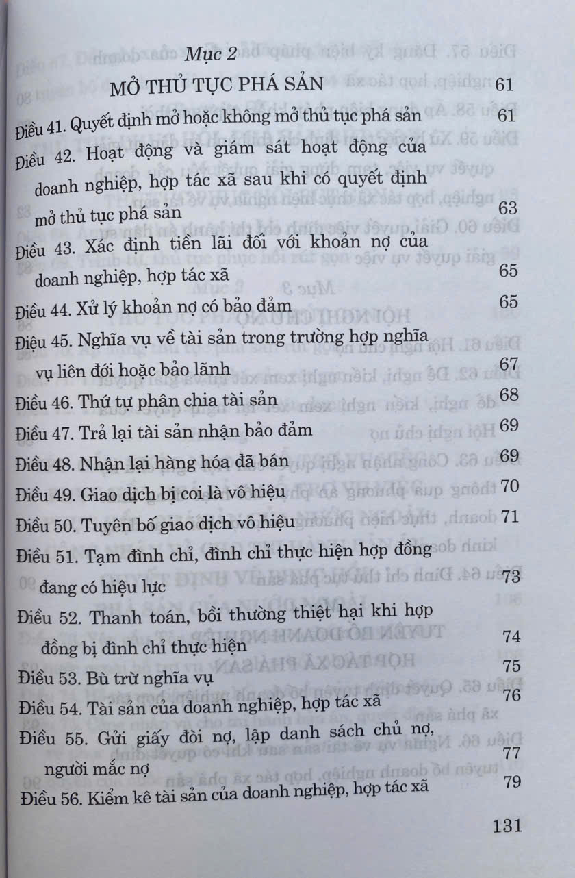 Luật Phục Hồi, Phá Sản Năm 2025