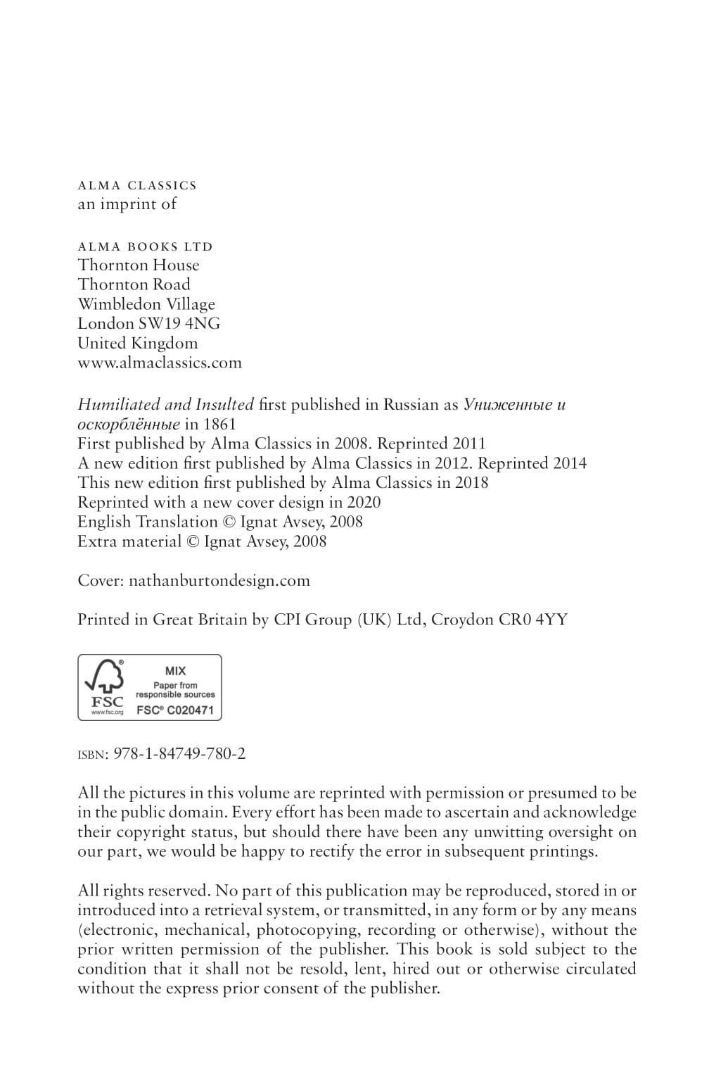 Sách ngoại văn: Humiliated And Insulted