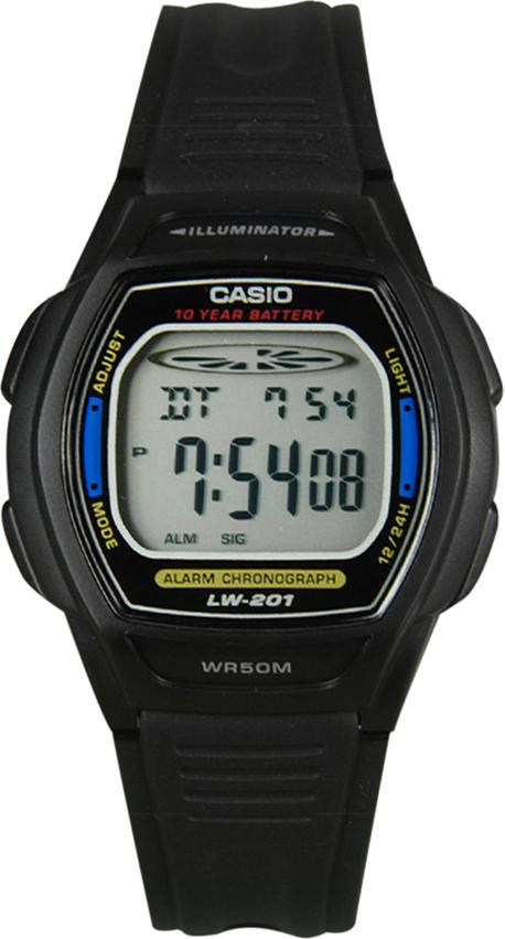 Đồng Hồ Nữ Dây Nhựa Casio LW-201-2AVDF (34mm) - Đen