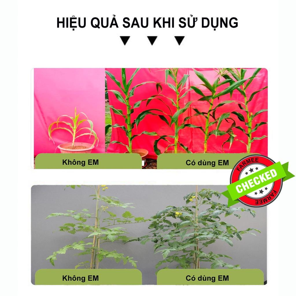 Vi sinh cải tạo đât EM farmee 10 gói 0.5 kg,Ủ phân hữu cơ, phòng trừ sâu bệnh
