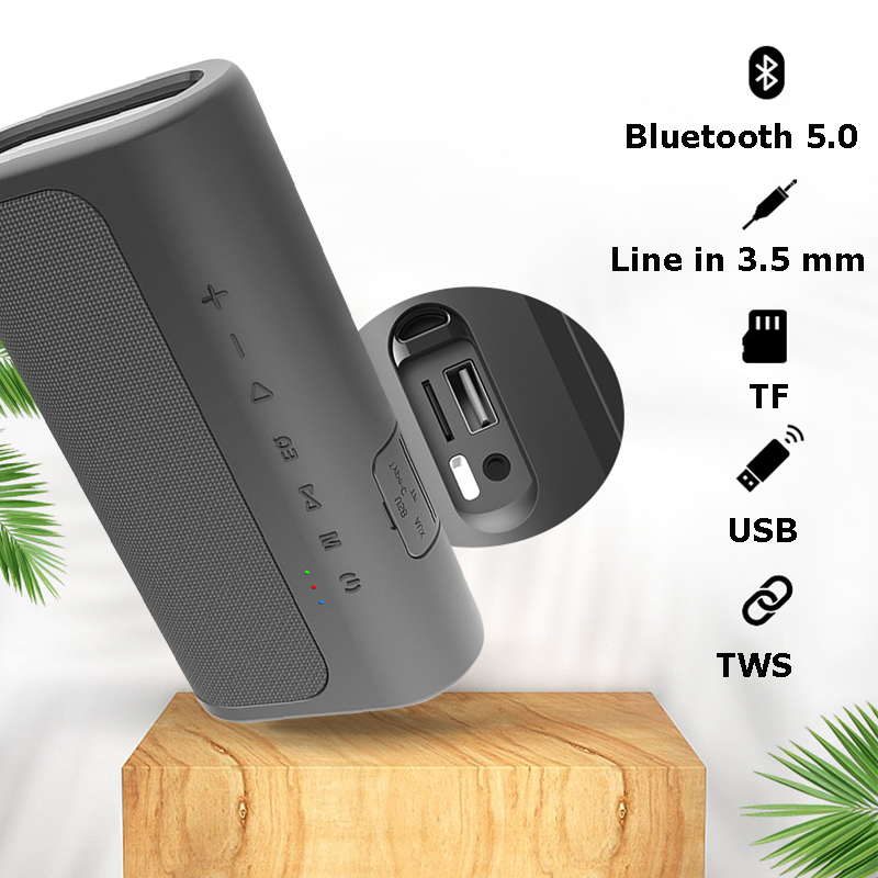 Loa Bluetooth PKCB Bản Mở Rộng, chip DSP, Hỗ Trợ Kết Nối Bluetooth, USB, Thẻ Nhớ, dây 3.5mm 100W TWS Âm Thanh Sống Động - Hàng chính hãng