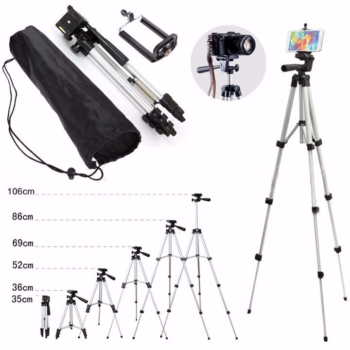 [HCM] Chân Điện Thoại Và Máy Ảnh Tripod 3110 cao 1.2 m